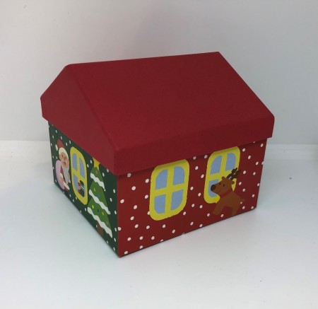 クリスマス　家型　BOX
